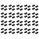 thumbnail image 1 of Poleas Giratorias Universales Autoadhesivas Acero Inoxidable 80 Uds. (negro), 1 of 8