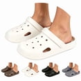 thumbnail image 4 of MDUKONU Unisex Garden Clogs, Womens and Mens on Shoes, Comfortable Quick Dry Lightweight Sandals for Beach Casual, Indoor and Outdoor Size: 7 Beige, 4 of 10