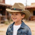 thumbnail image 2 of Gibobby Toddler Cowboy Hat Western Cowgirl Hat 3T 4T 5T 6T 7T 8T Unisex For Boys Girls Kids Classic Ranch Cowboy Hat Outdoor Dress Up Cap,Beige, 2 of 5