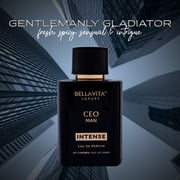 Bella Vita Luxury CEO MAN Intense Eau De Parfum Perfume for Men with Bergamot,Lavender & Orchid|Woody & Musky Long Lasting EDP Fragrance Scent, 100 Ml