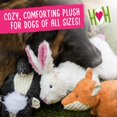 thumbnail image 2 of Juguete de Peluche para Perro HuggleHounds Squooshie Conejo 18x36x15 cm, 2 of 7