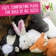 thumbnail image 2 of Juguete de Peluche para Perro HuggleHounds Squooshie Conejo 18x36x15 cm, 2 of 7