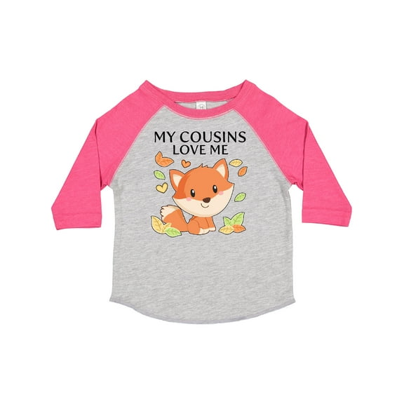Inktastic My Cousins Love Me- Little Fox Boys or Girls Toddler T-Shirt