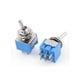 thumbnail image 2 of 10Pcs AC 125V 6A 6Pin 3 Posiciones ON-OFF-ON Interruptor de palanca mini DPDT de 6mm de rosca azul, 2 of 2