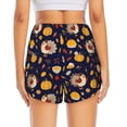 thumbnail image 2 of Lsque Turkey And Autumn Printed Women's Running Shorts with Liner Pockets,Elastic Quick Dry Workout Athletic Gym Yoga Shorts,Womens High Waist Shorts-Large, 2 of 9