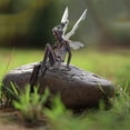 thumbnail image 4 of QHUDLV Miniature Sitting Fairy Elf Statue,Garden Yard Craft,Home Landscaping Decoration, 4 of 9