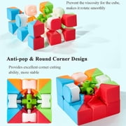 MoYu MF8888 Meilong 3x3 Speed Cube, Stickerless Anti-Pop Magic Cube, Smooth Puzzle Fidget Toy for Kids Adults Beginners