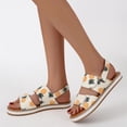 thumbnail image 1 of Sandalias boca de pescado Sandalias planas para mujer Sandalias de playa Wmkox8yii  nm4003, 1 of 6
