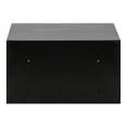 thumbnail image 6 of Kate and Laurel Hutton Modern Floating Shelf, 13 x 10 x 7, Black, Minimalist Floating Side Table, 6 of 8