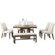 thumbnail image 1 of Antecomedor Kessa Muebles  Alaska 6 Sillas y 1 Banca Café, 1 of 1