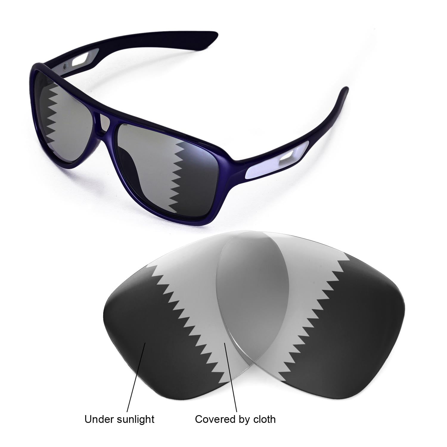 tolv Tag det op Indstilling Transition/Photochromic Polarized Replacement Lenses for Oakley Dispatch II  Sunglasses - Walmart.com