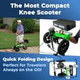 thumbnail image 3 of KneeRover GO Hybrid: el scooter de rodilla todoterreno más compacto para adultos, ideal para cirugías de pie, andador de rodilla resistente para fracturas de tobillo y recuperación de lesiones de pie,, 3 of 5