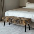 thumbnail image 2 of Yuyamidu Camo Stretch Dining Bench Cover Washable Dining Room Bench Covers with Elastic Edge Easy to Install Rectangle Seat Protector Gift for Holiday, 2 of 8