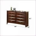 thumbnail image 4 of Dresser, Traditional with Contemporary Accents, 8 Drawers | Espresso | Synthetic Wood, 4 of 5