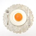 thumbnail image 2 of Gold Placemats Set Of 6 Compatible With Dining Table Holiday Decorative Placemats, 2 of 4