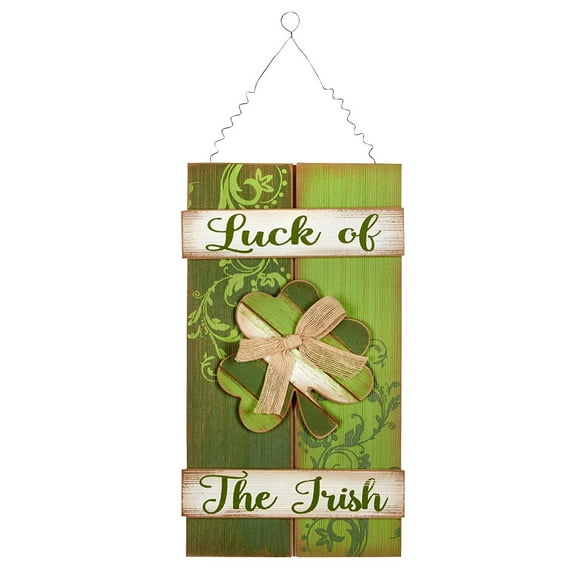 St. Patrick's Day Wooden Hanging Sign (Luck of The Irish)