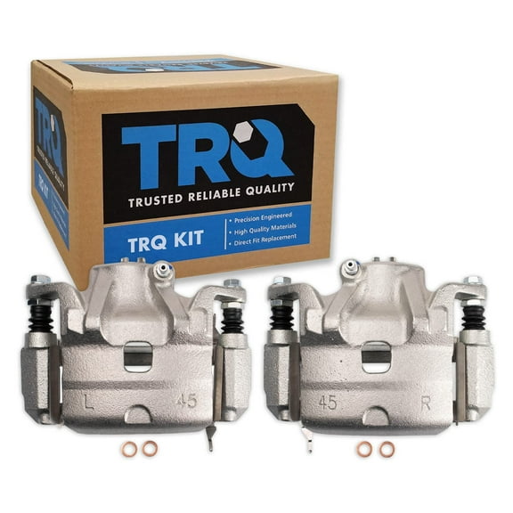 TRQ Front Brake Caliper Set Compatible with 2010-2013 Nissan Altima 2011-2012 Sentra