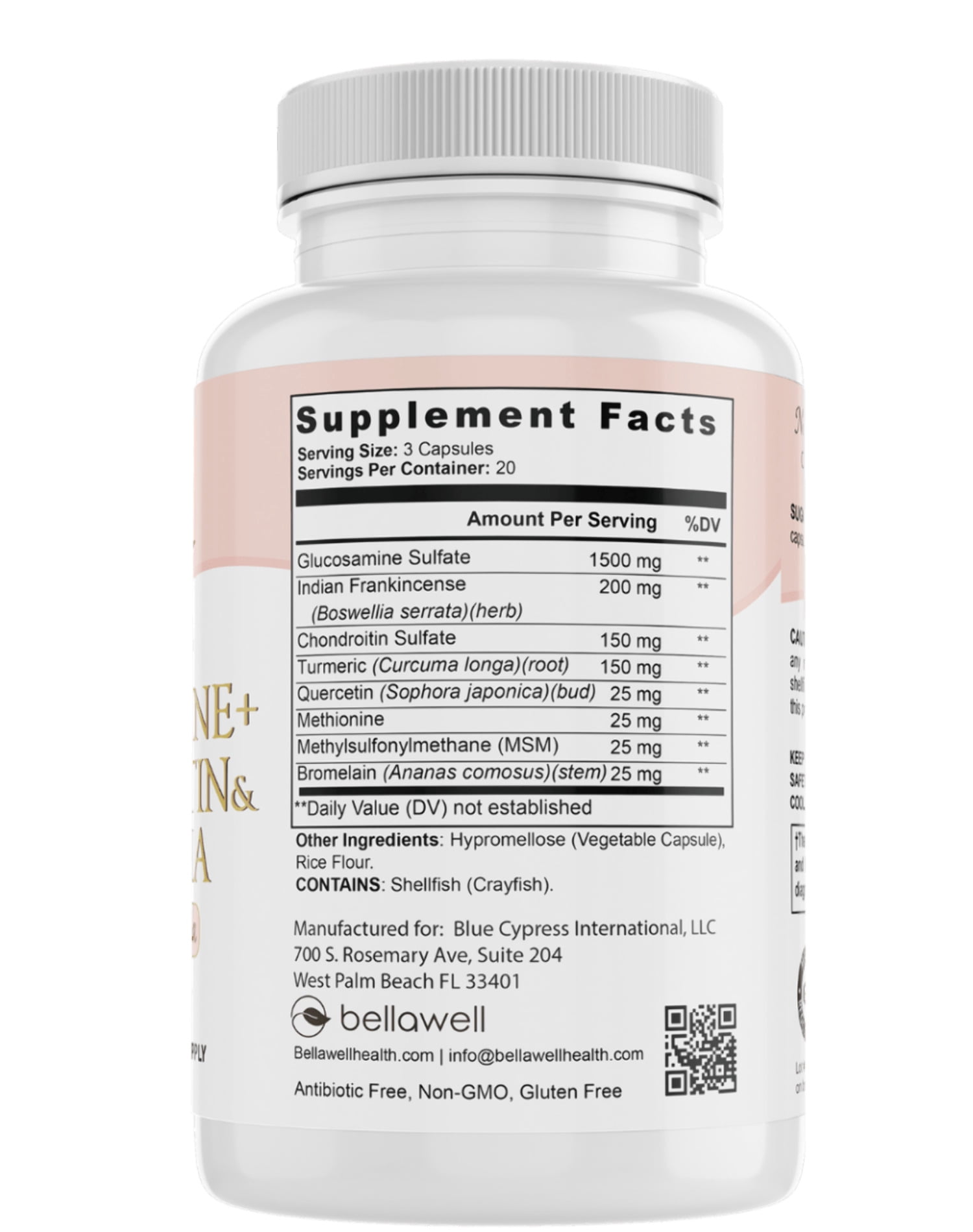 Glucosamine Sulfate - Healthy Joints by Bellawell