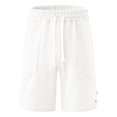 thumbnail image 1 of Ramiter Shorts pour Hommes Short Léger en Éponge Blanc,G, 1 of 7