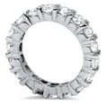 thumbnail image 3 of Pompeii 3ct Real Diamond Eternity Wedding White Gold Ring (G/H,I2-I3), 3 of 3