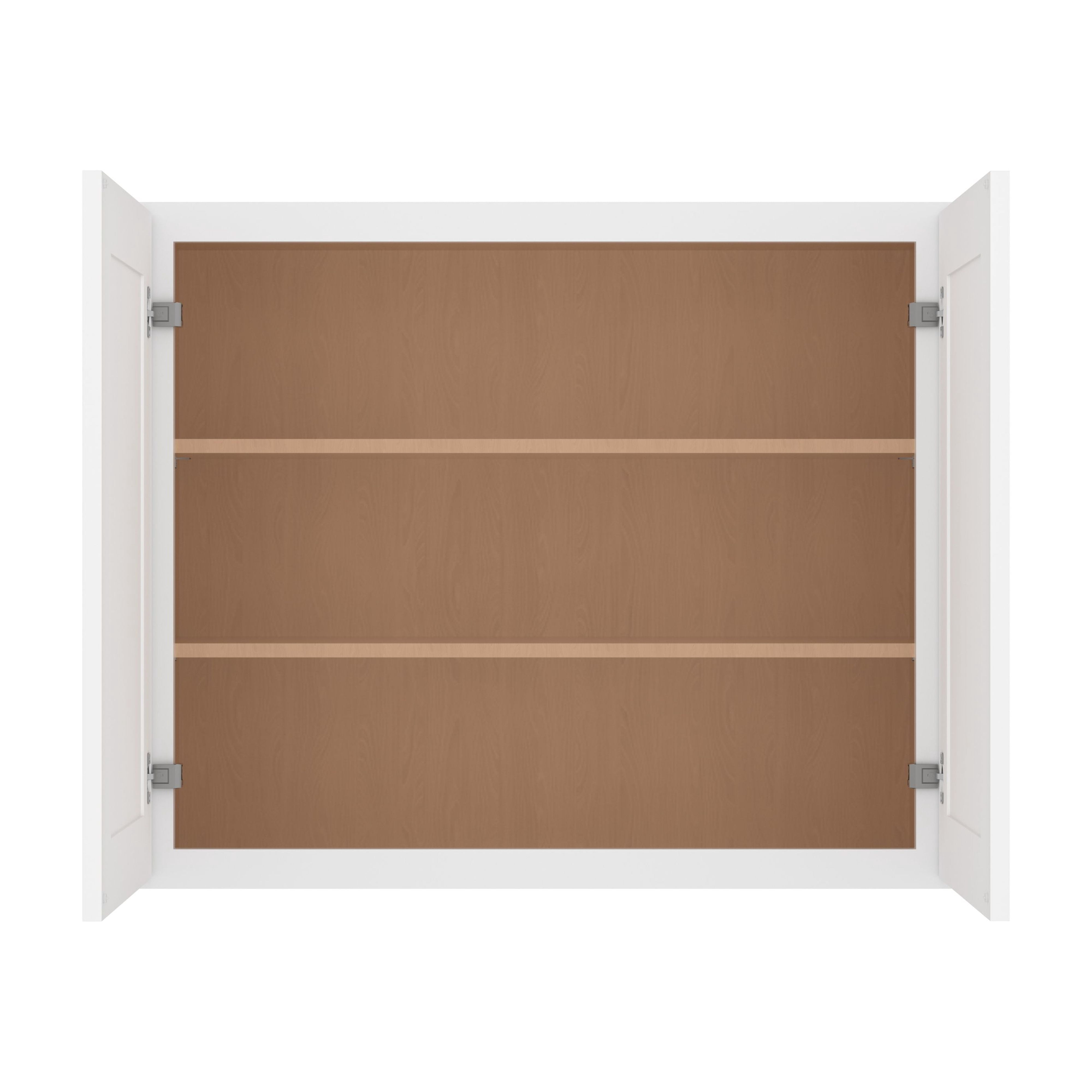 Furinno Shaker Wall Kitchen Cabinet 2 Doors-2 Shelves, Ready to Assemble, 12 D x 36 W x 30 H, White