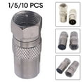 thumbnail image 6 of F Male To Tv9.5 Female Cable Tv Connector Tv Set -Top Boxes Connector Adapter 10Pcs, 6 of 9