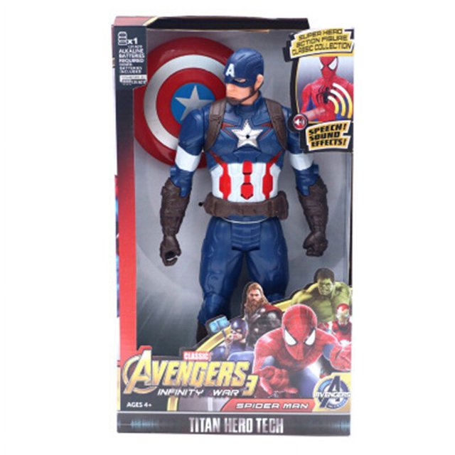 Figuras de acción de superhéroes de Marvel, 12 ", 30cm, vengadores, Thanos, Pantera Negra, Capitán América, Thor, Iron Man, Spiderman, Hulkbuster, Hulk Fivean unisex