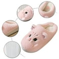 thumbnail image 5 of Cathalem Slippers for Women Open Toe Cute Animal Slippers For Womens Mens Indoor Soft Cozy Cotton Warm Winter Home Slippers Funny Preppy Bedroom Shoe For Women Men (Pink,9.5), 5 of 6