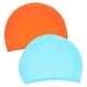 thumbnail image 1 of KAKOWELY 2 gorros de natación flexibles con protección para el cabello para hombres y mujeres, gorro de natación de pelo largo., 1 of 5