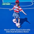 thumbnail image 3 of Gotrax ELF 6.5" Hoverboard with LED Wheels and Headlight, Self Balancing Scooter for Kids and Adults, 200W Motor, 6.2 MPH Top Speed, 3.1 Miles Range, UL2272 Certified, Pink, 3 of 8