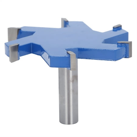 

6-Edge T-Type Slotting Cutter 12mm Straight Shank Grooving Router Bit for Woodworking