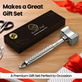 thumbnail image 5 of Gourmet Easy -      	 Stainless Steel Meat Tenderizer Tool, Premium Meat Mallet with Non-Slip Grip, Dual-sided Kitchen Mallet Ideal for Tenderizing Steak, Poultry & Chicken Cutlet, Dishwasher Safe, 5 of 8