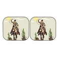 thumbnail image 7 of Fotbe Vintage Cowboy Riding Horse 2-Piece Car Windshield Sun Shade | Sun Blocker for Car Windshield | Foldable Automotive Interior Accessories for Sun Protection-Small, 7 of 7
