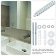 thumbnail image 3 of Masteelf 1 Set Bathroom Fitting Kit Heavy Duty screw Bolts Wall-Mount Basin Fastening screw Plugs Washers For Secure Wall-Mount Basin Sink, 3 of 8