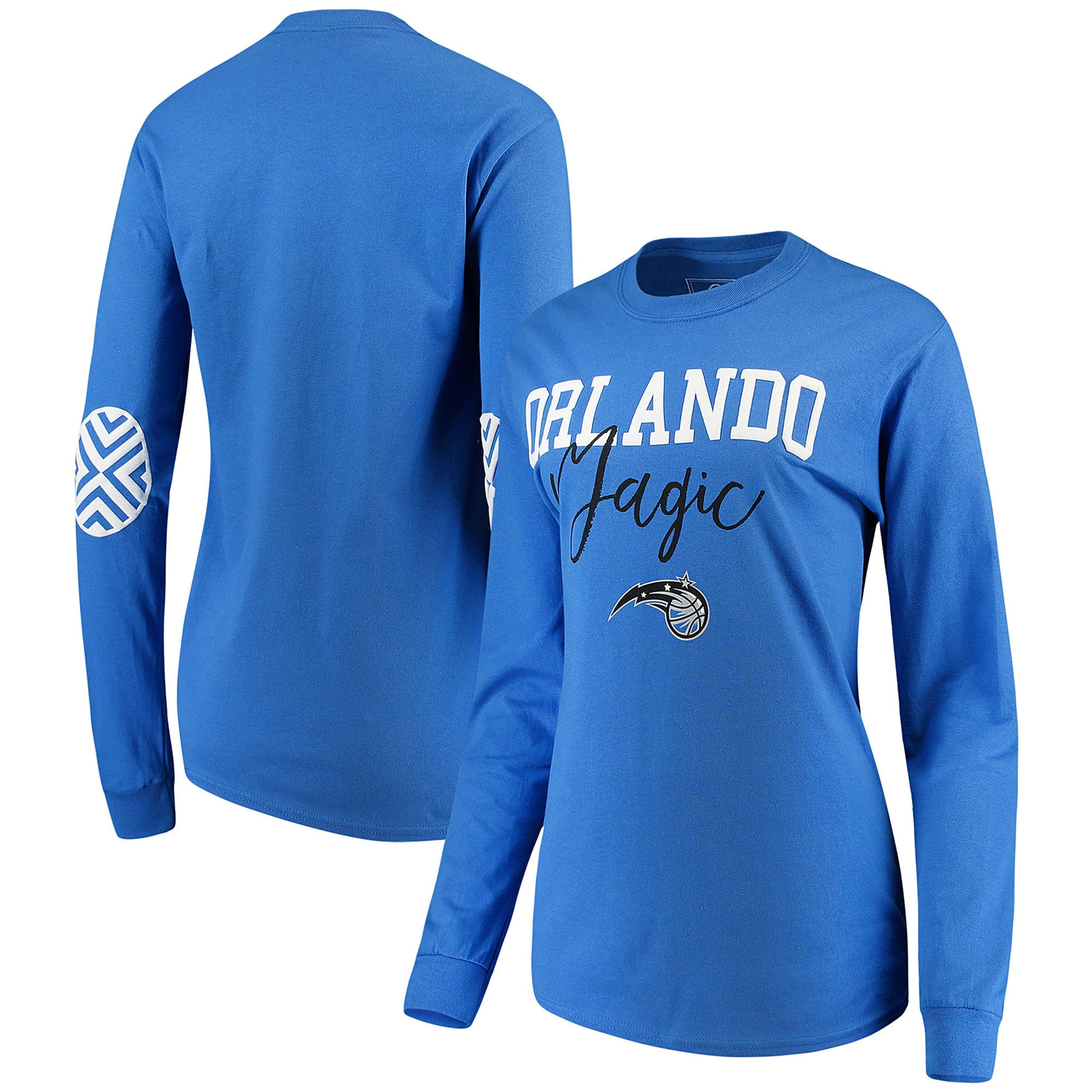 Elbow Patch Long Sleeve T-Shirt - Blue 