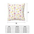 thumbnail image 2 of Throw Pillow Covers, Tropical Fruit Soft Square Pillow Cases with Invisible Zipper for Couch Bed Sofa, Farmhouse Fall Home Decor 20"x20", 2 of 7