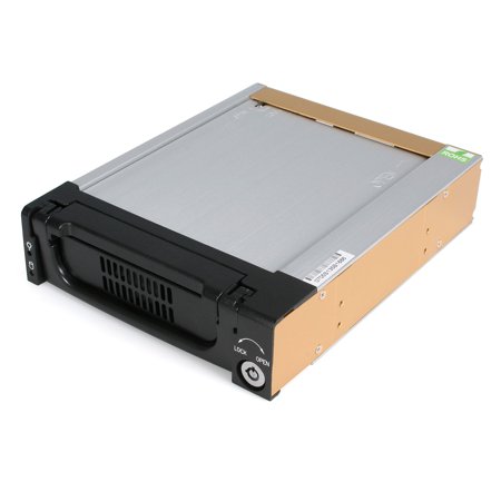 UPC: 0065030805728 | Startech Black Aluminum 5.25in Rugged SATA Hard Drive Mobile Rack Drawer