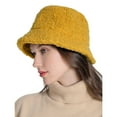 thumbnail image 2 of GHSOHS Hats Beanie Cowboy Hat Silk Bonnet Beanies Fashion Berets Solid Winter Thermal Windproof Bucket Fisherman Hat for Women Bucket Hats Baseball Cap Yellow Cowboy Hats Gorras Para Hombres, 2 of 6