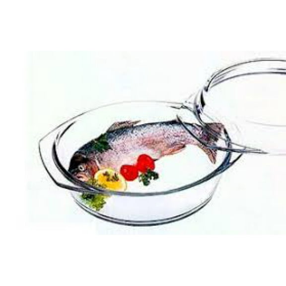 Simax Casserole Dish Set, Set of 2 Casserole Dish with Lid, Round Glass Cookware, Borosilicate Glass, Made In Europe 1 Qt and 1.5 Qt Baking Dishes