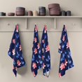 thumbnail image 5 of Lotus Flowers and Blue Butterflies Kitchen Towels Set of 4 Tea Towels for Kitchen Decorative Waffle Dishcloths 28x18in, 5 of 7