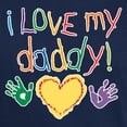 thumbnail image 3 of CafePress - I Love My Daddy Dark T Shirt - Men's Classic Graphic Cotton T-Shirt, 3 of 4