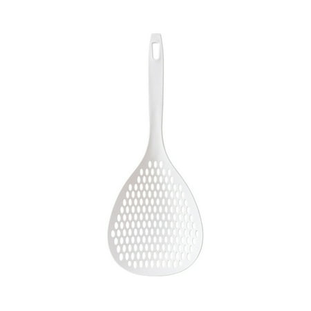 

QUSENLON Nylon Skimmer Filter Heat Resistant Food Drain Shovel Strainers for Water Leaking Cooking Baking Comfortable Handle Easy