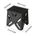 thumbnail image 3 of Folding Plastic Step Stool 31x25x22cm Heavy Duty Portable Non Slide Stool For Kids Adults Home Camping Outdoor Use, 3 of 6