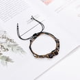 thumbnail image 4 of Conjunto de pulsera de cuentas tejidas para mujer de múltiples capas ajustable de 3 piezas, 4 of 5