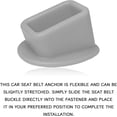 thumbnail image 5 of 2 Pcs Seat Belt Buckle Holder, Car Rear Seatbelt Buckle Booster for Easy Access, Universal Auto Safety Belt Buckle Guard Cover, Gray, 5 of 9