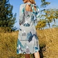 thumbnail image 3 of Call Of s ( In Evergreen ) Sweetheart Knot Flared Dress Fashion Design Large Size Loose Dress Mountain Adventure, 3 of 5