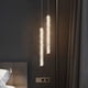 thumbnail image 2 of Lámparas colgantes de cristal K9 de lujo para dormitorio, modernas y regulables, para pasillo, sala de estar, candelabro de techo con brillo dorado, luz LED para decoración del hogar, 2 of 5
