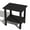 Black, variant on Modern Adirondack 2-Tier Side Table with Wood-Like Grain, HDPE All-Weather Outdoor Table for Lawn, Garden, Beach – Stackable & Zero Maintenance -Black