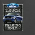 thumbnail image 2 of Wild Bobby, Ford Truck Parking Only Sign Gift for Owners of Ford, Cars and Trucks, Front and Back Unisex Crewneck Graphic Sweatshirt, Charcoal, XX-Large, 2 of 4