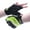 Black & Green, variant on HANDLANDY Fingerless Work Gloves for Men Utility Padded Half Finger Driving Working Gloves, XXL